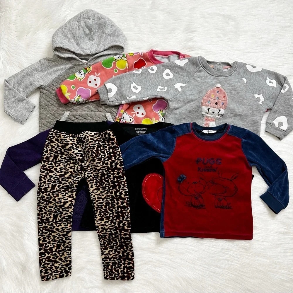 Girls Toddler Size 3T BUNDLE (7) Winter Sweatshirts